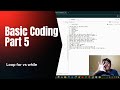 Loop while dan for dalam basic coding