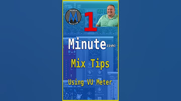 1 Minute Mix Tips - The VU Meter | Studio M Mastering #Shorts