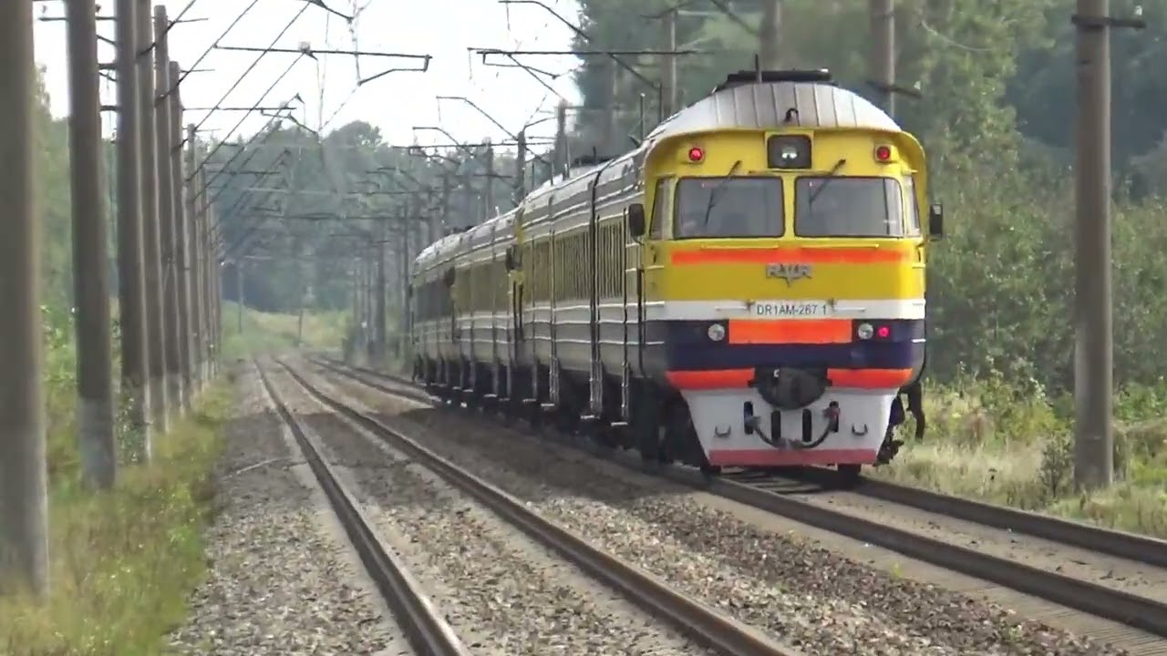 Пригородные поезда Латвии на большой скорости | Железнодорожный микс №112 | Railway mix №112
