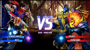 Marvel Vs Capcom Infinite - Strider Hiryu/Nova Vs. Thanos/Dormammu
