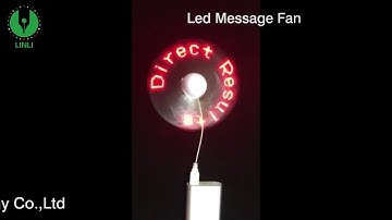 Led Message Fan--- Factory Custom Mini USB Led Fan