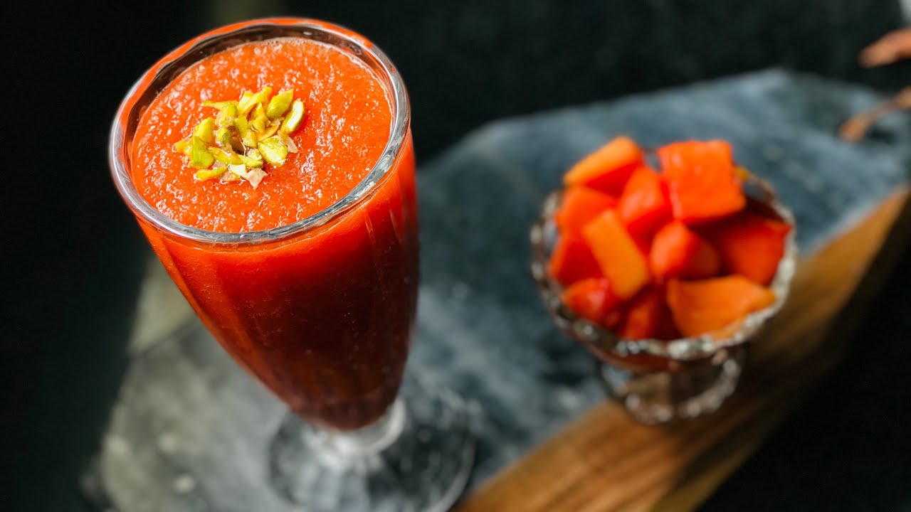 Healthy Papaya Fruit Juice How to make Papaya Juice at Home