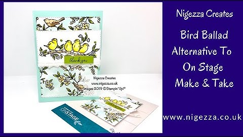 Bird Ballad Alternative To On Stage Make & Take