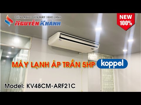 Video Lắp đặt máy lạnh áp trần Koppel 5HP cho quán Bida HD... - youtube