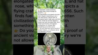 🤯😱An Ancient Coin in Egypt Shows Aliens and UFOs?🛸🔥❤️🥹 #shorts