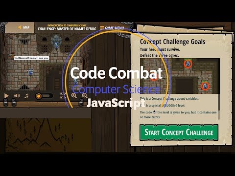 Code Combat - Master Names Debug JavaScript Tutorial