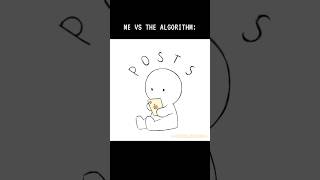 ME vs THE ALGORITHM👾 #art #digitalart #animation #chibi #horror #fighting #viral #fyp #trending
