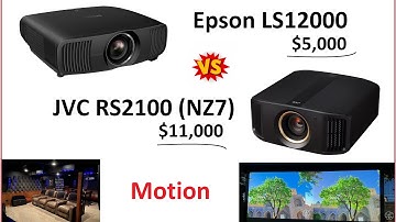 JVC RS2100 (NZ7) vs Epson LS12000 - Motion Comparison Test - 60FPS Full Quality