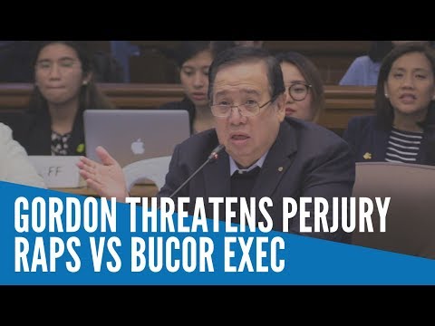 Gordon threatens perjury raps vs BuCor exec