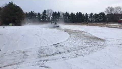 Hoverstar LC Hovercraft on snow