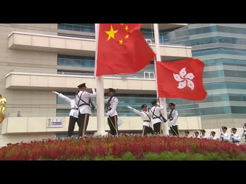 Hong kong, macao sars hold flag-raising ceremonies to celebrate national day