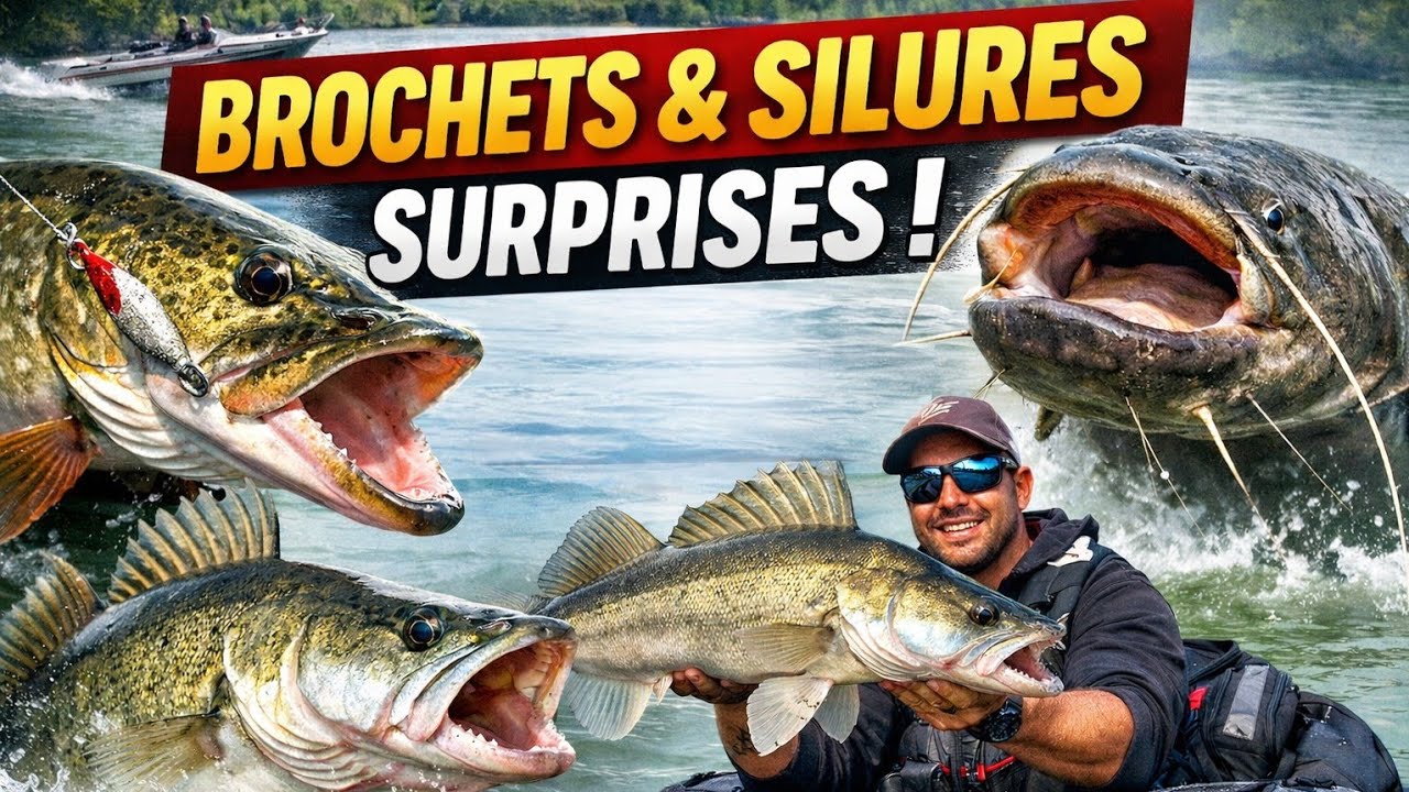 Je pars pêcher le Sandre...Brochets et Silure s'invitent à la fête !