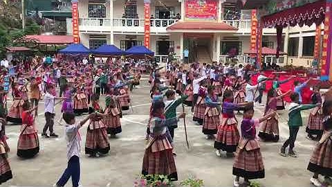 Màn Đồng Diễn Gậy Sinh Tiền Đẹp Mắt ( Của Học sinh  Trường PTDT BT THCS Xã Cán Cấu)