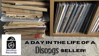 A Day In The Life of a Discogs Seller! || How I package and send records!