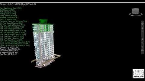15 Storey  4D & 5D Simulation on Navisworks