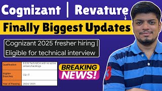 🔥cognizant Genc, Revature Biggest Updates | Cognizant Genc Exam Result Declared | Revature Hiring