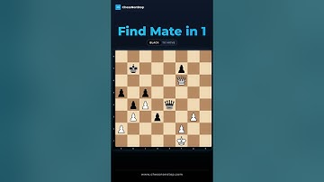 99% of Players Overthink This Simple Checkmate, But The Move is Obvious! | Mate in 1 #shorts #chess