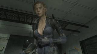 Resident Evil 2 Claire ryona (battlesuit - G-mutant)