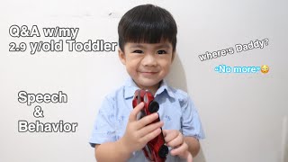 Interviewing My 2y/o Toddler, Speech and Behavior by Momshie Kelie 1,813 views 5 months ago 6 minutes, 58 seconds