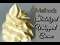 Stabilized Whipped Cream Easy Recipes | 4 Methods | Whipped Cream Frosting