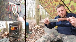 NEW TENT WOODSTOVE / KNIFE REVIEW / CATAPULTS