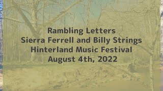 Rambling Letters - Billy Strings and Sierra Ferrell - Hinterland Music Festival 2022