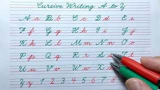 Cursive writing a to z | Cursive abcd | Cursive handwriting practice | English cursive letters abcd