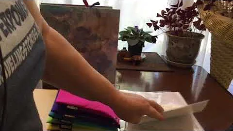 Organizing Circular Knitting Needles and Notions in Binders