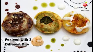 #panipuri #fry #dips #different #easyrecipe // panipuri with 3different dips in tamil //