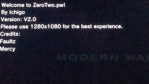 [MW2/HEN/PS3/CFW] ZeroTwo.pw V2.0 NoN-Host Mod Menu