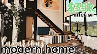 *INTERIOR* Luxurious Bloxburg House Build: 2 Story *Pt. 2*