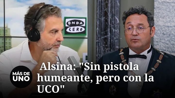Monólogo de Alsina: "Sin pistola humeante, pero con la UCO"