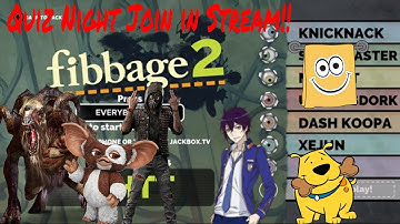 Quiz night with jackbox tv. Join in the fun. Fibbage 2 stream quiz night