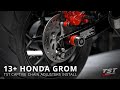 How to install TST Spooled Captive Chain Adjusters on a 2013+ Honda Grom by TST Industries