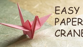 How To Make a Paper Crane Easily - Step by Step Origami Tutorial