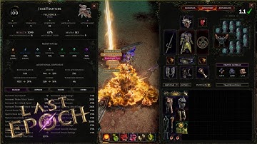 Cradle Crit Fire Acid Flask Falconer - 944 Boss + Harbinger @ 131k Flask DPS | Last Epoch 1.1