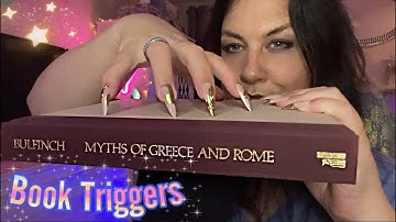 ASMR / Book 📚 Triggers! Gripping, Scratching, Tracing, Tapping, Page Sounds