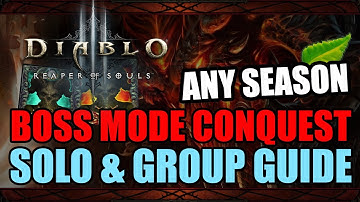 Diablo 3 - How to Finish Boss Mode Conquest Fast (Solo/Group)