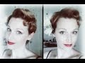 1950's Short Hairstyle- Using Pin Curls