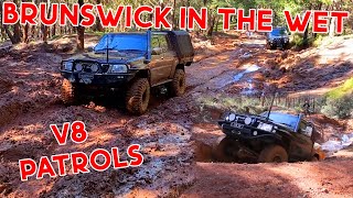 OFFROAD ACTION V8 Patrols And Brownys TD42 Wagon Super Slippery Tracks!!