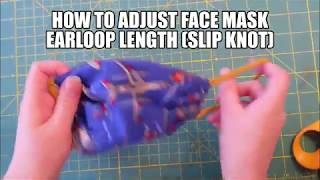 How to adjust face mask earloop straps (Slipknot)