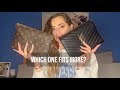 YSL MONOGRAM CLUTCH VS. LOUIS VUITTON KIRIGAMI POCHETTE | Comparison video | Which one fits more?