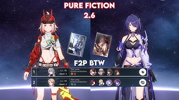NEW Pure Fiction Floor 4 3 Stars | E0S0 Rappa Superbreak & E0S0 Acheron DoT | Honkai Star Rail 2.6
