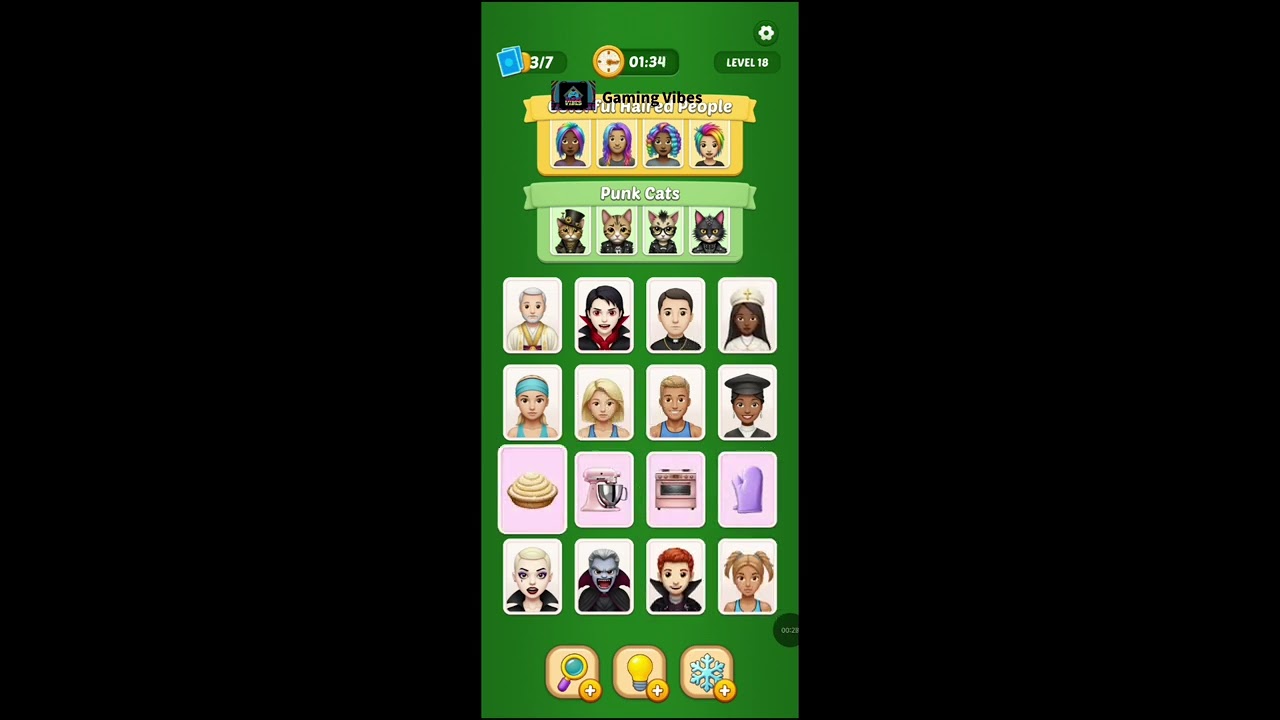 Pop Pair : Solitaire Match Level 18 Walkthrough Solution