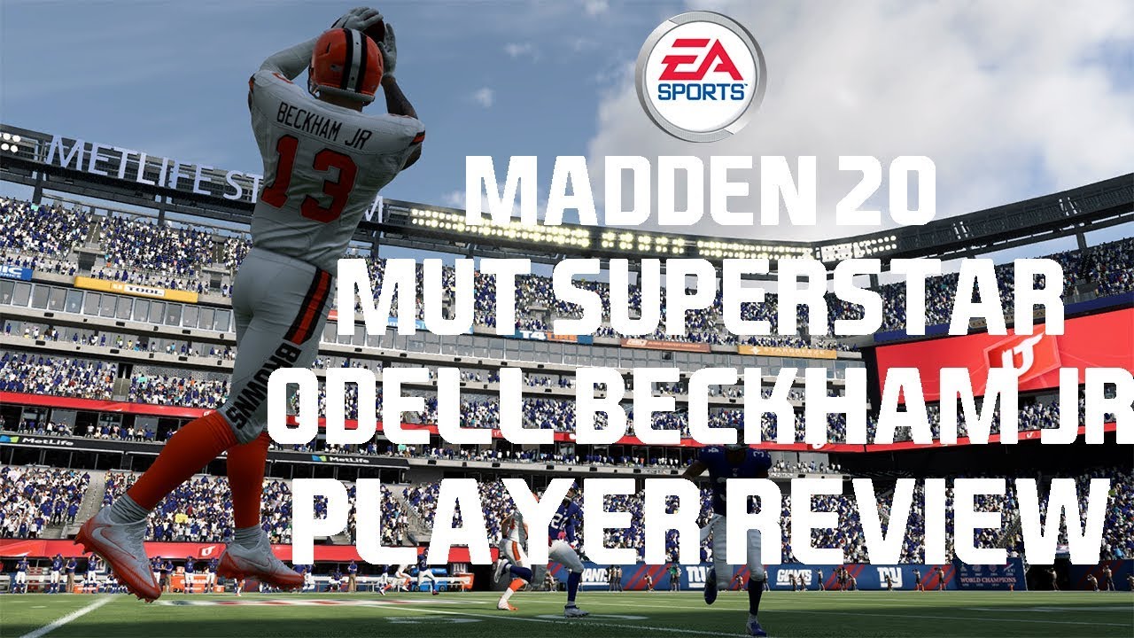 89 OVR MUT Superstar Odell Beckham JR | Player Review |  Madden NFL 20 Ultimate Team Gameplay