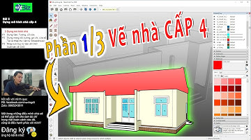 Bài 5-1 Dựng mô hình NHÀ CẤP 4 bằng Sketchup | Phần 01 | A bờ cờ