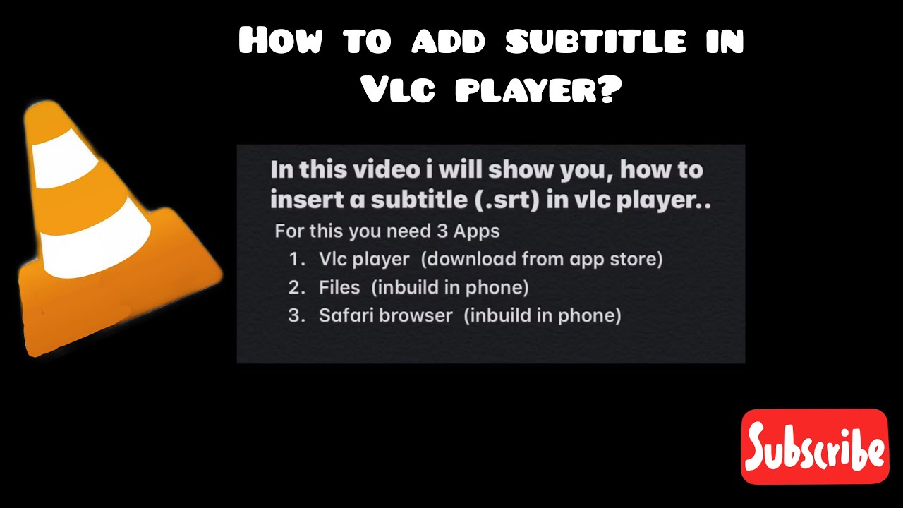 add subtitles to video vlc mobile iphone