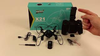 Unboxing mini drone FPV DWI X21 | Comprar Drones Online