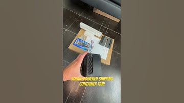 This Solar-Powered Fan Moves 2-3x the Air of Our Competitor on Amazon at 30% Less! #container #solar