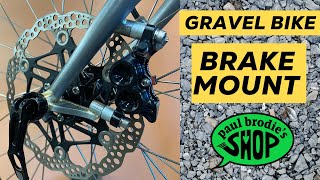 GRAVEL BIKE build part 2 - Front Triangle and BRAKE MOUNT // Paul Brodie's Shop